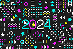 2024年号デザイン,ポップ柄,ポップ背景,西暦,年号,年賀状,お正月,正月,記事,ニュース,ポップ,デザイン,イメージ,イベント,行事,風習,メッセージ,かわいい,カワイイ,可愛い,POP,news,design,event,message,text,2024