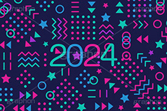 2024年号デザイン,ポップ柄,ポップ背景,西暦,年号,年賀状,お正月,正月,記事,ニュース,ポップ,デザイン,イメージ,イベント,行事,風習,メッセージ,かわいい,カワイイ,可愛い,POP,news,design,event,message,text,2024