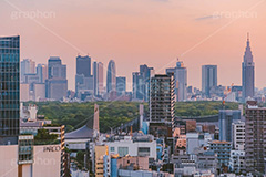 渋谷の夜明け,夜明け,朝日,朝焼け,朝,早朝,静か,代々木,代々木公園,新宿,渋谷,しぶや,看板,広告,観光,渋谷駅,駅前,japan,shibuya,sunrise
