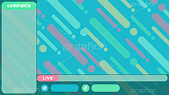 配信素材ポップ柄,配信素材,ポップ柄,ゲーム実況,ライブ配信,ライバー,VTuber,配信,ライブ,コメント欄,コメント,チャット,放送,映像,動画,実況,編集,背景,フレーム,デザイン,セット,イラストセット,ポップ,POP,UI,illustration,frame