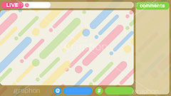 配信素材ポップ柄,配信素材,ポップ柄,ゲーム実況,ライブ配信,ライバー,VTuber,配信,ライブ,コメント欄,コメント,チャット,放送,映像,動画,実況,編集,背景,フレーム,デザイン,セット,イラストセット,ポップ,POP,UI,illustration,frame