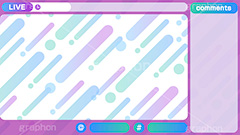 配信素材ポップ柄,配信素材,ポップ柄,ゲーム実況,ライブ配信,ライバー,VTuber,配信,ライブ,コメント欄,コメント,チャット,放送,映像,動画,実況,編集,背景,フレーム,デザイン,セット,イラストセット,ポップ,POP,UI,illustration,frame