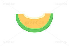 切られた夕張メロン,夕張メロン,メロン,フルーツ,果実,果物,デザート,挿絵,挿し絵,fruit,melon