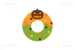ハロウィンドーナツ,ハロウィンスイーツ,ハロウィン,ドーナツ,ドーナッツ,チョコドーナツ,スイーツ,お菓子,菓子,おやつ,チョコ,チョコレート,トッピング,デコレーション,焼き菓子,焼菓子,挿絵,挿し絵,illustration,donut,halloween