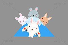 あっぱれ,扇子,めでたい,お祝い,祝い,祝,舞,踊り,富士山,2023,年号,西暦,文字,テキスト,うさぎキャラクター,干支,卯年,お正月,正月,年賀状,うさぎ,ウサギ,卯,兎,兔,ラビット,イベント,ニューイヤー,冬,行事,イラスト,キャラクター,動物,小動物,ポップ,可愛い,かわいい,カワイイ,挿絵,挿し絵,newyear,illustration,POP,winter,rabbit,卯年年賀状