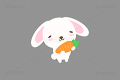 大好物,うさぎキャラクター,イースター,干支,卯年,お正月,正月,年賀状,うさぎ,ウサギ,卯,兎,兔,ラビット,冬,行事,イラスト,キャラクター,動物,小動物,ポップ,可愛い,かわいい,カワイイ,にんじん,ニンジン,キャロット,人参,野菜,挿絵,挿し絵,newyear,illustration,POP,winter,rabbit,carrot,卯年年賀状