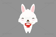 お雑煮を食べるウサギ,お雑煮,もち,おもち,餅,うさぎキャラクター,干支,卯年,お正月,正月,年賀状,うさぎ,ウサギ,卯,兎,兔,ラビット,イベント,冬,行事,イラスト,キャラクター,動物,小動物,ポップ,可愛い,かわいい,カワイイ,挿絵,挿し絵,newyear,illustration,POP,winter,rabbit,character,japan,卯年年賀状