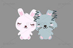 居眠りをするウサギ,おやすみ,居眠り,寝落ち,寝る,睡眠,いびき,ウトウト,うとうと,うさぎキャラクター,干支,卯年,お正月,正月,年賀状,うさぎ,ウサギ,卯,兎,兔,ラビット,イラスト,キャラクター,動物,小動物,ポップ,可愛い,かわいい,カワイイ,挿絵,挿し絵,newyear,illustration,POP,winter,rabbit,character,japan,sleep,卯年年賀状