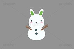 ウサギの雪だるま,雪遊び,雪合戦,雪,雪玉,雪だるま,雪ダルマ,スノーマン,干支,卯年,お正月,正月,年賀状,うさぎ,ウサギ,卯,兎,兔,ラビット,イベント,冬,行事,イラスト,ポップ,可愛い,かわいい,カワイイ,挿絵,挿し絵,newyear,illustration,POP,winter,rabbit,snow,卯年年賀状