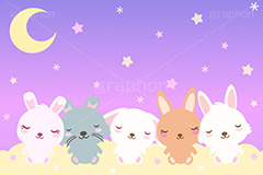 おやすみうさぎ,居眠りをするウサギ,おやすみ,居眠り,寝落ち,寝る,睡眠,いびき,ウトウト,うとうと,星空,夜空,三日月,雲,もくもく,ふわふわ,フワフワ,うさぎキャラクター,干支,卯年,お正月,正月,年賀状,うさぎ,ウサギ,卯,兎,兔,ラビット,イラスト,キャラクター,動物,小動物,ポップ,可愛い,かわいい,カワイイ,メルヘン,挿絵,挿し絵,newyear,illustration,POP,winter,rabbit,character,sleep,卯年年賀状