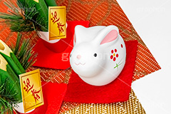 うさぎの置物,置物,飾り,卯年,卯,うさぎ,ウサギ,兎,兔,ラビット,干支,門松,迎春,フィギュア,和風,年賀状,お正月,正月,お正月飾り,年明け,新年,ニューイヤー,アニバーサリー,イベント,行事,風習,event,anniversary,japan,rabbit