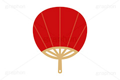 うちわ,団扇,応援,日用品,夏祭り,盆踊り,祭り,祭,まつり,浴衣,夏,風物詩,清凉,あおぐ,サマー,イラスト,挿絵,挿し絵,illustration,summer,japan