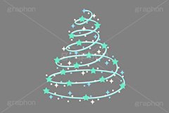 キラキラツリー,クリスマスツリー,ツリー,飾りつけ,装飾,デコレーション,キラキラ,星,イベント,冬,行事,イラスト,挿絵,挿し絵,christmas,xmas,illustration,winter,tree
