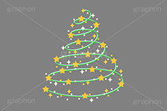 キラキラツリー,クリスマスツリー,ツリー,飾りつけ,装飾,デコレーション,キラキラ,星,イベント,冬,行事,イラスト,挿絵,挿し絵,christmas,xmas,illustration,winter,tree