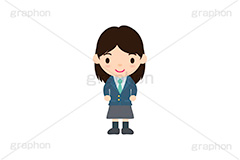 女子学生,学生,制服,生徒,中学生,高校生,学校,ブレザー,女子,イラスト,キャラクター,人物,ポップ,可愛い,かわいい,カワイイ,挿絵,挿し絵,illustration,POP,girl