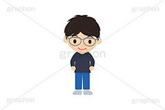 人物キャラクター,メガネ男子,眼鏡,メガネ,男子,イラスト,キャラクター,人物,ポップ,可愛い,かわいい,カワイイ,挿絵,挿し絵,illustration,POP