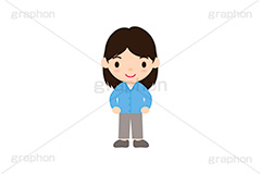 人物キャラクター,女子,女性,イラスト,キャラクター,人物,ポップ,可愛い,かわいい,カワイイ,挿絵,挿し絵,illustration,POP