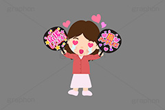 推し活,推し,活動,うちわ,団扇,ファン,応援,歓喜,涙,ライブ,ライヴ,コンサート,ハート,オタ芸,推しメン,ファン,アイドル,イラスト,挿絵,挿し絵,illustration,live,heart