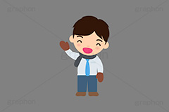 冬服の人,冬服,冬,寒い,防寒,手袋,耳当て,耳あて,マフラー,手を振る人,手を挙げる,人物,キャラクター,イラスト,かわいい,カワイイ,可愛い,挿絵,挿し絵,character,japan,winter,illustration