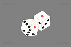 サイコロ,さいころ,ダイス,目,め,運命,運,ゲーム,すごろく,お正月遊び,遊び,振る,ふる,奇跡,幸運,転がす,順番,決める,おもちゃ,玩具,イラスト,挿絵,挿し絵,game,dice,TOY,illustration