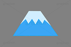 富士山,山,イラスト,ポップ,可愛い,かわいい,カワイイ,挿絵,挿し絵,illustration,POP