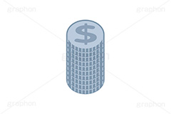 ＄,$,ドル,$マーク,コイン,マネー,金,お金,経済,景気,投資,貯金,貯蓄,課金,支払,為替,株,ゲーム,積む,銀,シルバー,イラスト,挿絵,挿し絵,coin,money,illustration,game,silver