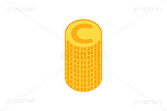 コイン,Cマーク,マネー,金,お金,経済,景気,投資,貯金,貯蓄,課金,支払,通貨,ゲーム,積む,ゴールド,イラスト,挿絵,挿し絵,coin,money,illustration,game,gold