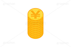 円,円マーク,コイン,マネー,金,お金,経済,景気,投資,貯金,貯蓄,課金,支払,通貨,為替,ゲーム,積む,ゴールド,イラスト,挿絵,挿し絵,yen,coin,money,illustration,game,gold
