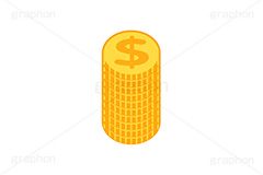 ＄,$,ドル,$マーク,コイン,マネー,金,お金,経済,景気,投資,貯金,貯蓄,課金,支払,為替,株,ゲーム,積む,ゴールド,イラスト,挿絵,挿し絵,coin,money,illustration,game,gold