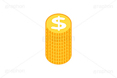 ＄,$,ドル,$マーク,コイン,マネー,金,お金,経済,景気,投資,貯金,貯蓄,課金,支払,為替,株,ゲーム,積む,ゴールド,イラスト,挿絵,挿し絵,coin,money,illustration,game,gold