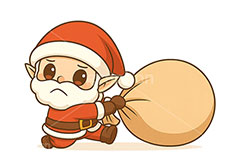 サンタ妖精,サンタクロースのイラスト,サンタ,サンタクロース,エルフ,妖精,クリスマス,イベント,冬,アイコン,マーク,かわいい,可愛い,カワイイ,キャラクター,character,icon,mark,christmas,winter,event,santa,elf,fairy