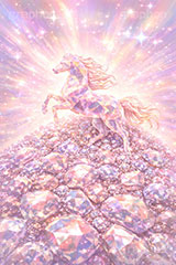 Jewel Horse,ジュエル,宝石,ダイヤ,クリスタカット,宝物,宝,馬イラスト,午,馬,うま,ウマ,キラキラ,輝く,輝,午年,干支,正月,お正月,年賀状,2026午年,午年年賀状,新年,ニューイヤー,アニバーサリー,イラスト,illustration,japan,horse,jewel,crystal