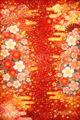 和柄背景,年賀,年賀状,お正月,正月,和柄,花柄,和,和風,雲,派手,豪華,ひな祭り,雛祭り,ひなまつり,おめでたい,event,japan,AI生成素材