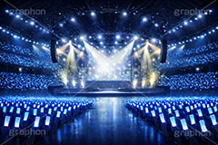 ライブステージ,ステージ,推し,推し活,舞台,ライブ,ライヴ,コンサート,アイドル,シアター,ホール,サイリウム,ペンライト,メンバーカラー,背景,照明,音楽,主役,ミュージック,ライト,スポットライト,イラスト,illustration,light,frame,hall,theater,live,stage,music