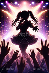 アイドル,かわいい,カワイイ,可愛い,ライブステージ,ステージ,推し,推し活,舞台,ライブ,ライヴ,コンサート,シアター,ホール,背景,照明,音楽,主役,人物,ミュージック,ライト,スポットライト,イラスト,illustration,light,frame,hall,theater,live,stage,music