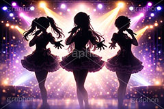 アイドル,かわいい,カワイイ,可愛い,ライブステージ,ステージ,推し,推し活,舞台,ライブ,ライヴ,コンサート,シアター,ホール,背景,照明,音楽,主役,人物,ミュージック,ライト,スポットライト,イラスト,illustration,light,frame,hall,theater,live,stage,music