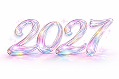 2027(ガラス),年号,西暦,ガラス,宝石,クリスタル,年賀状,お正月,正月,年明け,新年,ニューイヤー,アニバーサリー,イベント,行事,きれい,綺麗,かわいい,カワイイ,可愛い,メッセージ,テキスト,message,text,event,anniversary,jewel,glass,2027