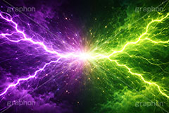 VS稲妻,VS,稲妻,雷,バーサス,バトル,サンダー,格闘,戦い,争い,戦闘,勝利,勝敗,結果,バチバチ,ビリビリ,クール,かっこいい,痺れ,背景,battle,thunder,cool,AI生成素材