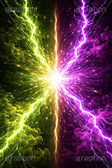 VS稲妻,VS,稲妻,雷,バーサス,バトル,サンダー,格闘,戦い,争い,戦闘,勝利,勝敗,結果,バチバチ,ビリビリ,クール,かっこいい,痺れ,背景,battle,thunder,cool,AI生成素材