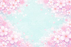 桜フレーム,桜,さくら,サクラ,花見,ブロッサム,春,花,花びら,花弁,背景,枠,フレーム,水彩,スケッチ,イラスト,blossom,spring,flower,frame,AI生成素材