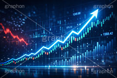 チャート,株,株価,株価指数,上昇,急騰,下落,暴落,家計,積立,積み立て,投資,企業,決算,円安,仮想通貨,不動産,金利,グラフ,トレード,ローソク足,資産,金,お金,マネー,損失,NISA,経済,GDP,chart,graph,money,trade,AI生成素材