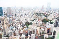 六本木方面,眺め,展望台,展望,ビル群,ヒルズ,hills,六本木ヒルズ,東京,港区,ティルトシフト,撮影,のような,模型風,ミニチュア風,ジオラマ風,あおり,煽り,building,office