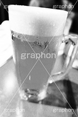 ビール,モノクロ,白黒,しろくろ,モノクローム,単色画,単彩画,単色
