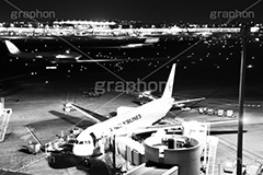 羽田空港,モノクロ,白黒,しろくろ,モノクローム,単色画,単彩画,単色,旅行,旅,travel
