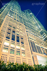 都庁夜景,トイカメラ撮影,トイカメラ,ヴィンテージ,ビンテージ,レトロ,お洒落,おしゃれ,オシャレ,味わい,トンネル効果,shinjuku