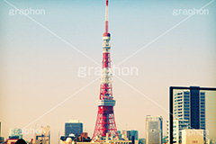 六本木からの東京タワー,トイカメラ撮影,トイカメラ,ヴィンテージ,ビンテージ,レトロ,お洒落,おしゃれ,オシャレ,味わい,トンネル効果