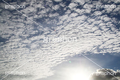 巻積雲,さば雲,サバ雲,巻積雲,空,青空,くも,そら,秋の空,いわし雲,とうろこ雲,波状雲,空/天気,空/雲