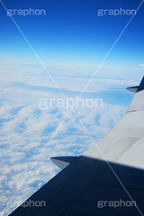飛行機上空,飛行,上空,青空,空,晴,雲,お天気,空/天気,空/雲,羽