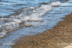 砂浜波打ち際,水面,海面,波,砂浜,波打ち際,泡,あわ,海水浴
