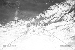 空と雲,モノクロ,白黒,しろくろ,モノクローム,単色画,単彩画,単色